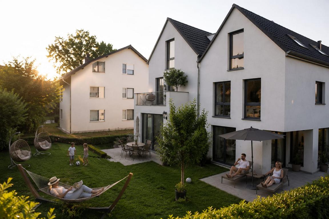 Perfekt für Familien, entspannte Sommerabende und modernes Wohnen mit Privatsphäre.
